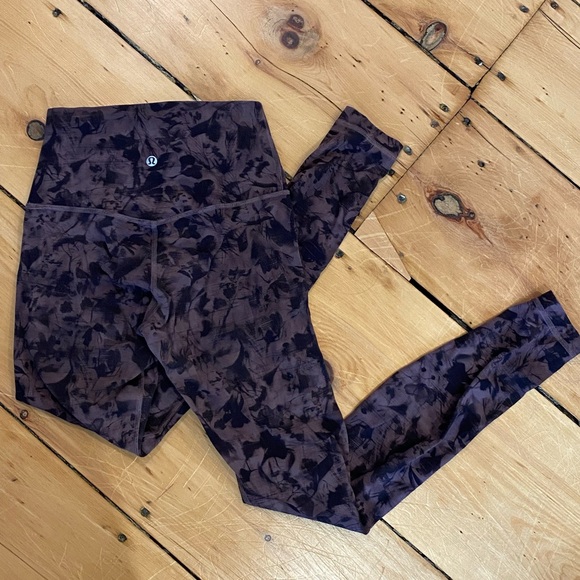 lululemon athletica Pants - Lululemon Align Legging Sz 4 Pink Black Tie Dye